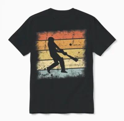 Cricket Retro Unisex T-Shirt - Black