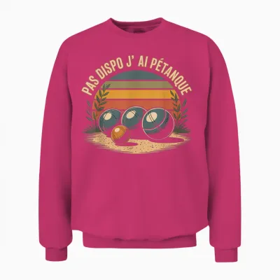 J’peux Pas J’ai Pétanque Humour Pétanque Boules Jeu Unisex Sweatshirt - Heliconia