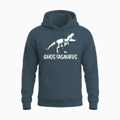 Ghostasaurus Funny Halloween Unisex Hoodie - Dark Heather