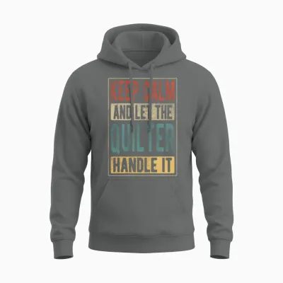 Quilter Retro Gift Unisex Hoodie - Graphite Heather