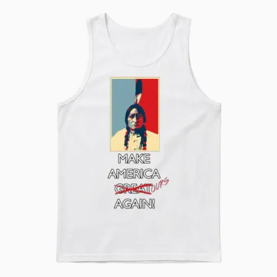 Make America Ours Again Unisex Tank Top - White