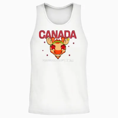 Enfant Fifa World Cup26 Canada Mascotte Stars Unisex Tank Top - White