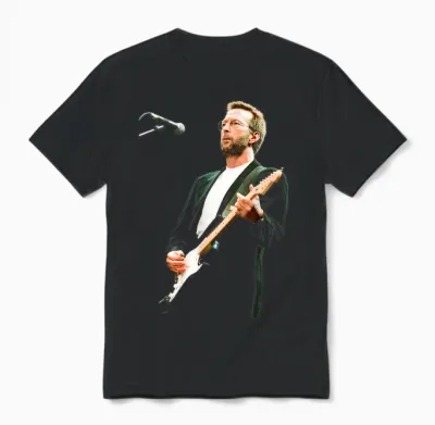 Guitarist Eric Clapton Blues Live Sheffield 1993 Unisex T-Shirt - Black