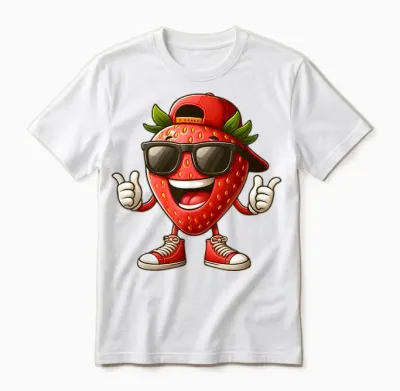 Wunderschönes Erdbeer-Kostüm Für Jungen Und Mädchen Unisex T-Shirt - White