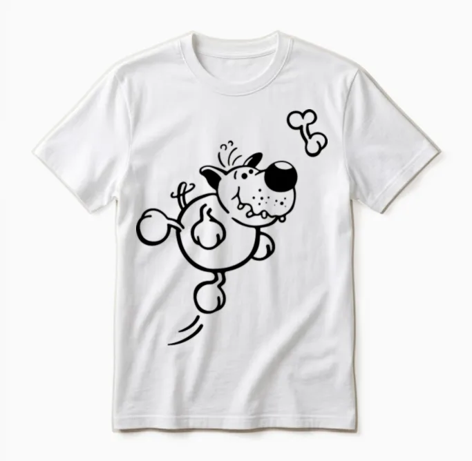 Happy Dog Lovers Gift Unisex T-Shirt in White