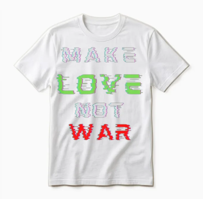 Make Love Not War Unisex T-Shirt - White