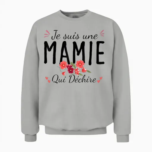 I'm a Granny Who Tears Grandmother's Day Flowers Unisex Sweatshirt - Ash