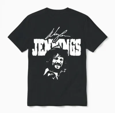 Waylon Jennings – Official Product – Signature Unisex T-Shirt - Black