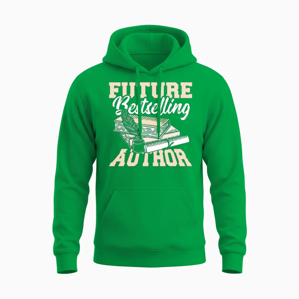 Novel Bookworm Writing Author Must Haves Unisex Hoodie in Irish Green