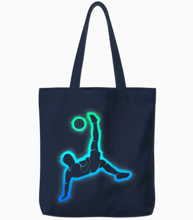 Fußball Kinder Fußballer Herren Fussball Jungen Tote Bags in Navy