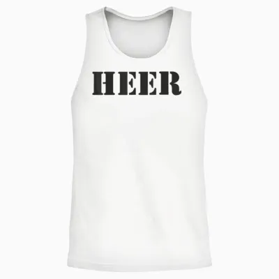 Schwarzer Schriftzug Heer Bundeswehr Bundesheer Armee Unisex Tank Top - White
