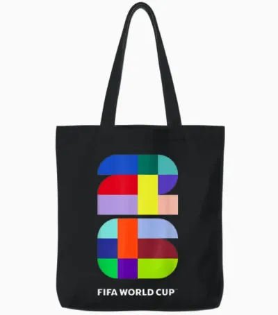 Fifa World Cup26 Event Colors Tote Bags - Black