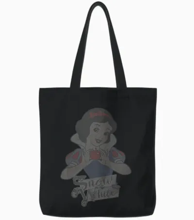 Disney Princess Snow White Holding an Apple Tote Bags - Black