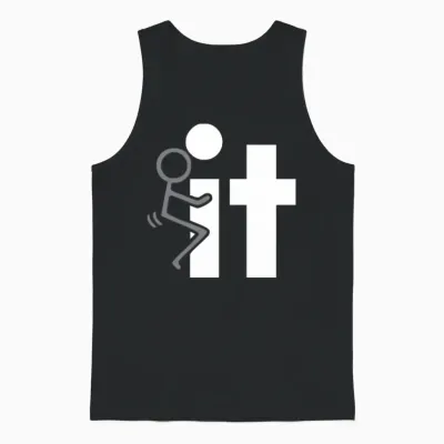 It Funny Adult Tshirt Funny Unisex Tank Top - Black