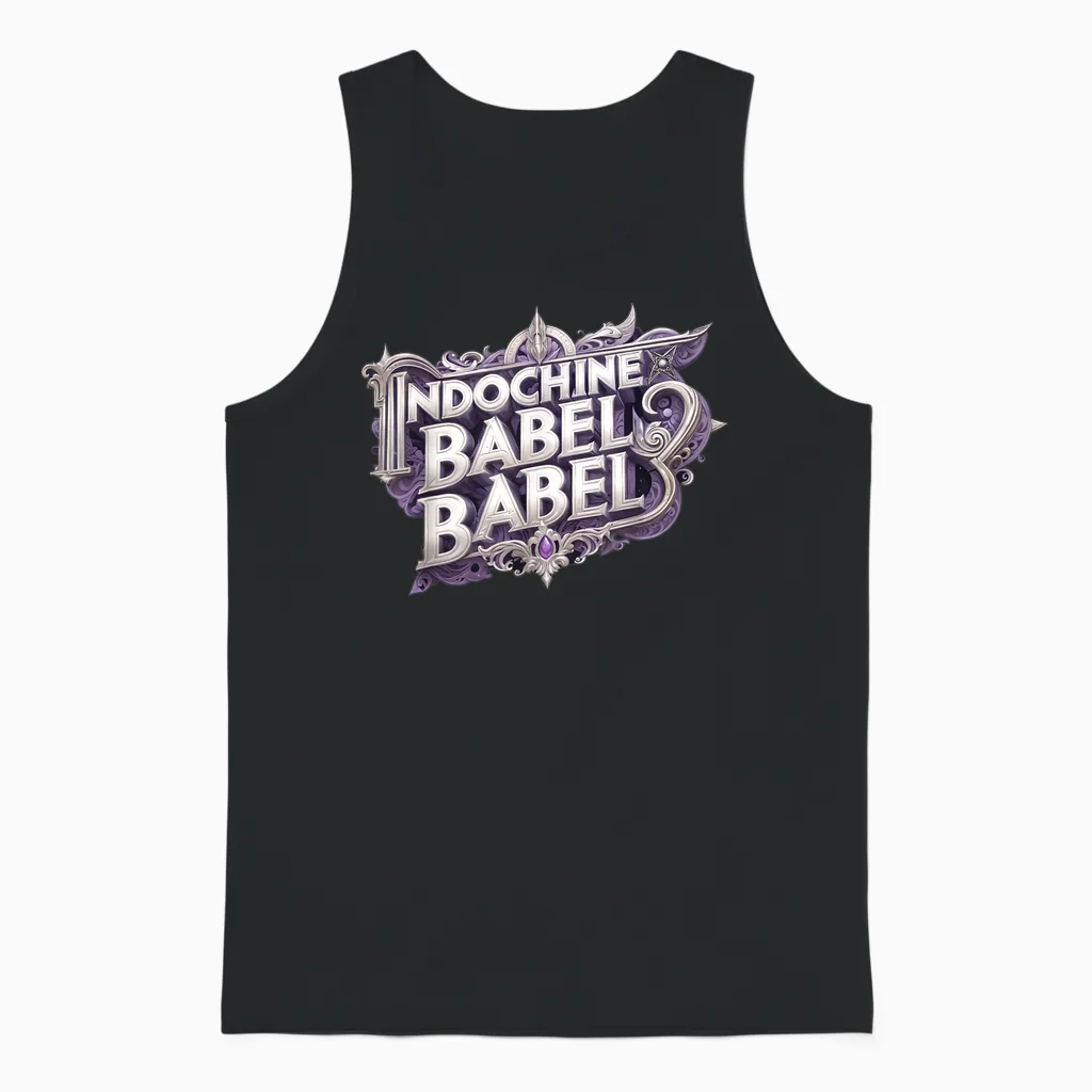 Babel Indochine Man Woman Child Boy or Girl T-Shirt, Black, S Unisex Tank Top in Black