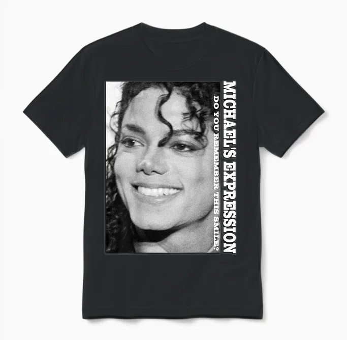 Michael Jackson 712 Back Printed Unisex T-Shirt in Black