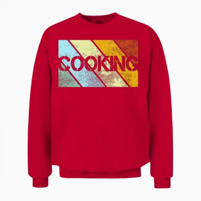 Cooking Retro Unisex Sweatshirt - Red