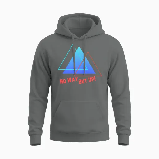No Way but Up Unisex Hoodie - Graphite Heather