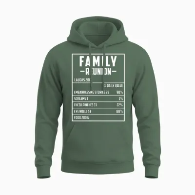 Matching Family Gathering Reunion Party Family Unisex Hoodie - Military Green