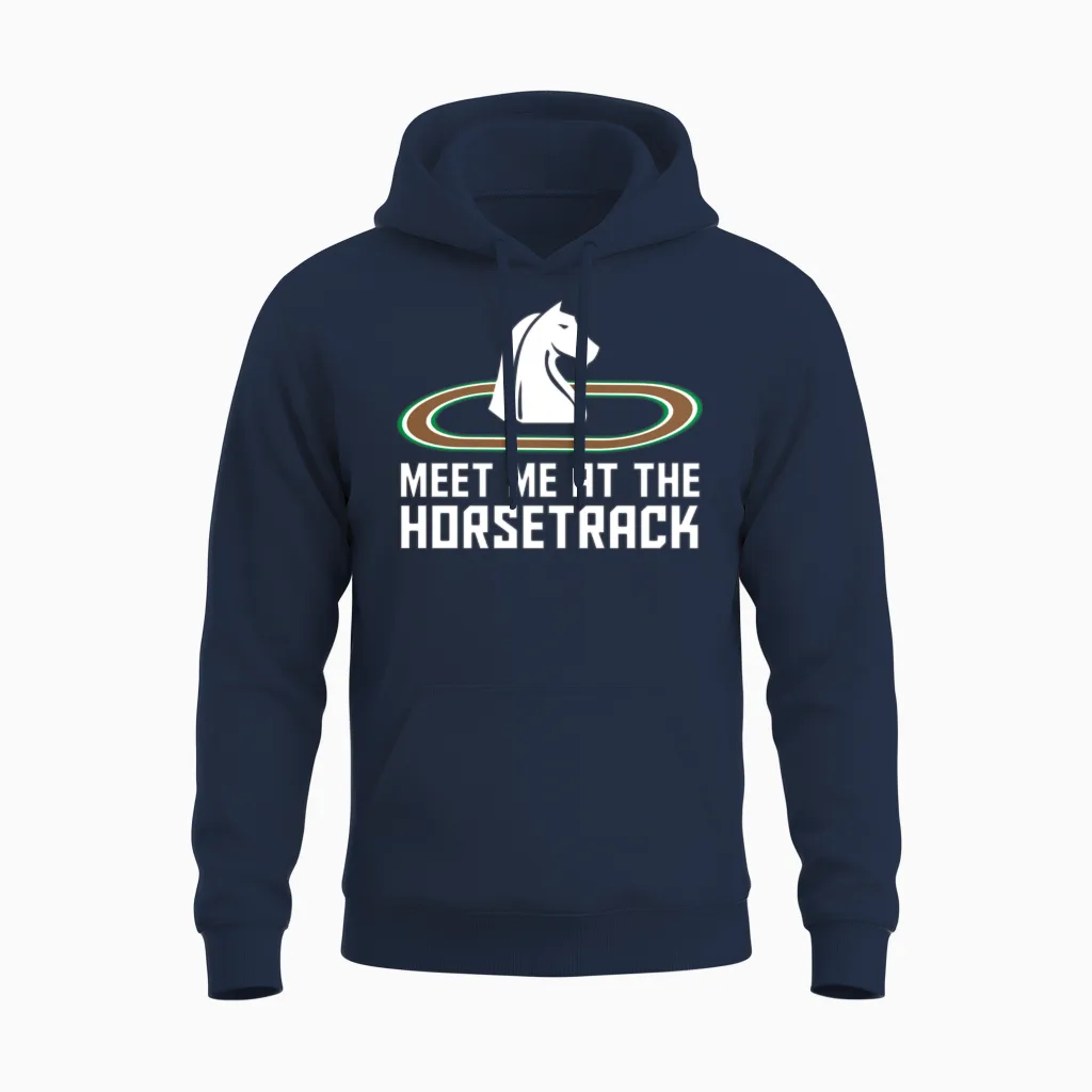 Horse Racing Lovers Unisex Hoodie in Navy