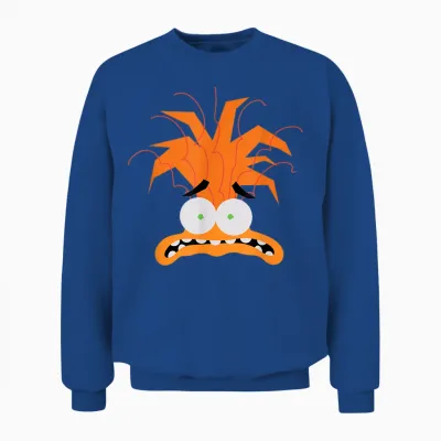 Disney Pixar Inside Out 2 Anxiety Big Head Logo Unisex Sweatshirt - Royal