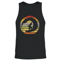 Retro Surfing Unisex Tank Top - Black – 2
