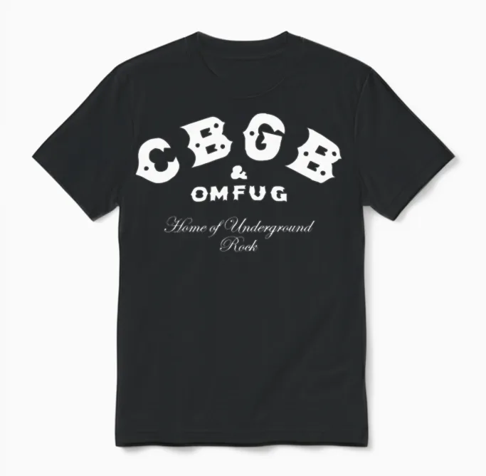 Cbgb Unisex T-Shirt in Black
