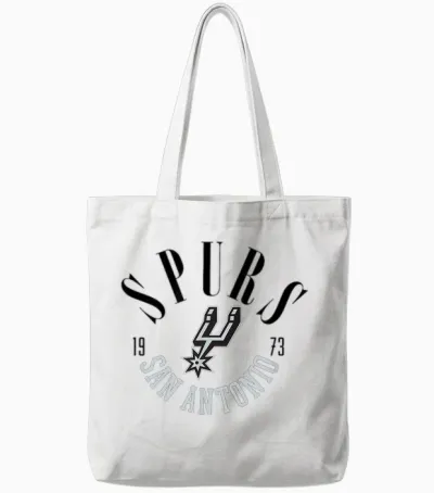 Gamme Des Spurs Officiels Nba San Antonio Tote Bags - White