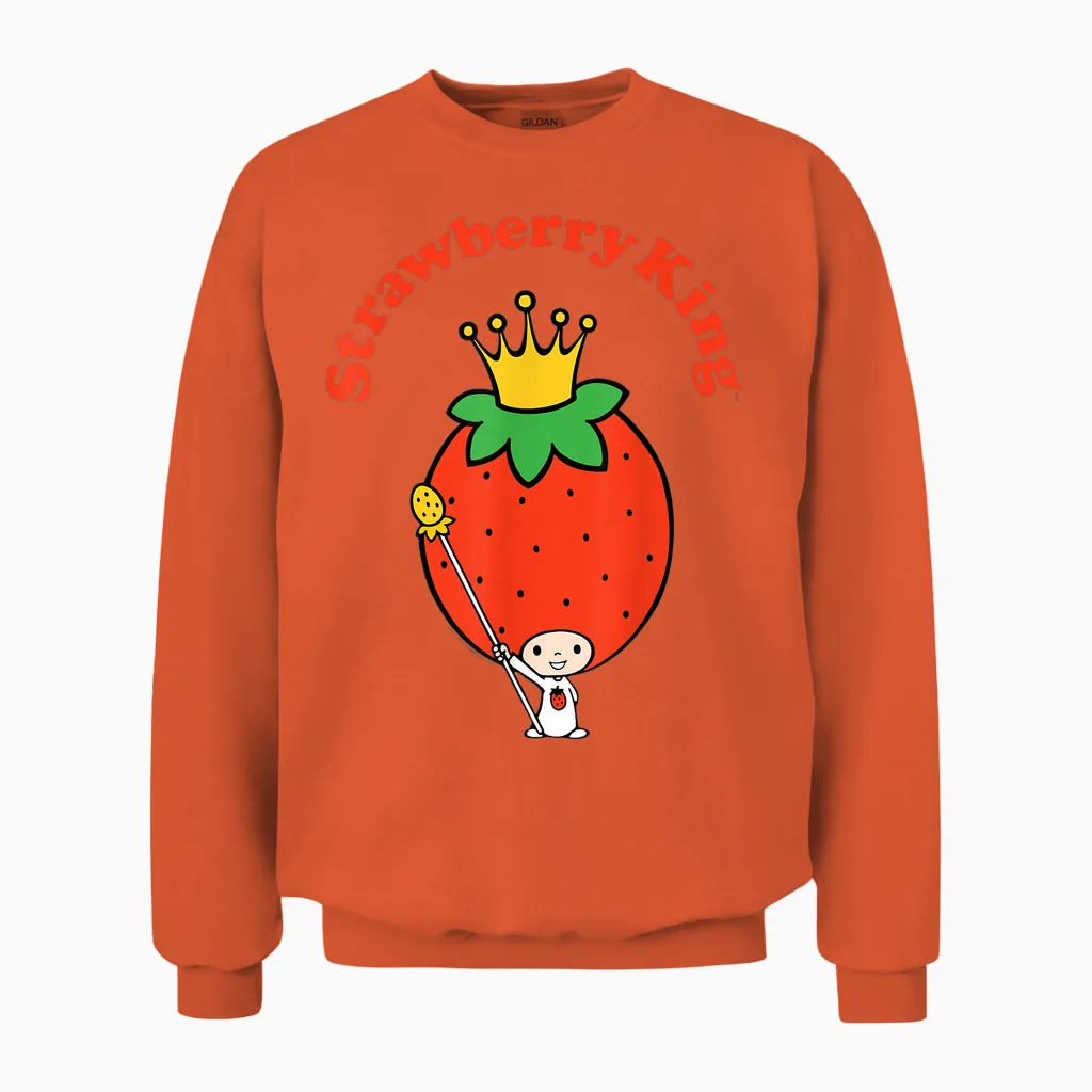 Sanrio Strawberry King Classic Unisex Sweatshirt in Orange