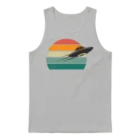 Retro Ufo Unisex Tank Top - Ash – 1