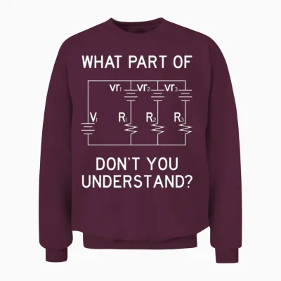 Electrician Electrical Engineer Engineering Unisex Sweatshirt - Maroon