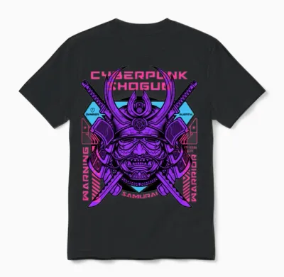 Cyberpunk Shogun Unisex T-Shirt - Black