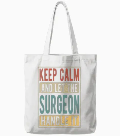 Surgeon Retro Gift Tote Bags - White