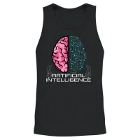 Artificial Intelligence Hoodie Ai Hoodie Robot Ai Unisex Tank Top - Black – 2