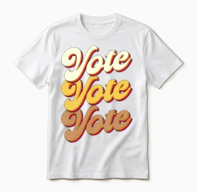 Retro Vote Vintage Unisex T-Shirt - White