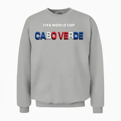 Fifa World Cup26 Cabo Verde Bubble Color Unisex Sweatshirt - Ash