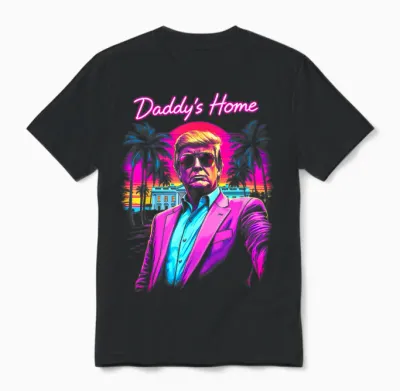 Donald Trump's Dad House Funny Meme Art Unisex T-Shirt - Black
