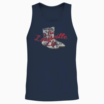 Muhammad Ali, the Louisville Lip Unisex Tank Top - Navy