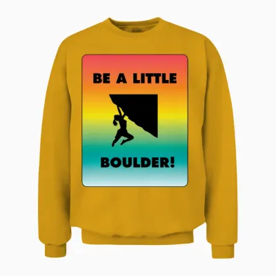 Boulder Retro Unisex Sweatshirt - Gold