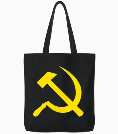 Hammer Und Sichel Tote Bags - Black