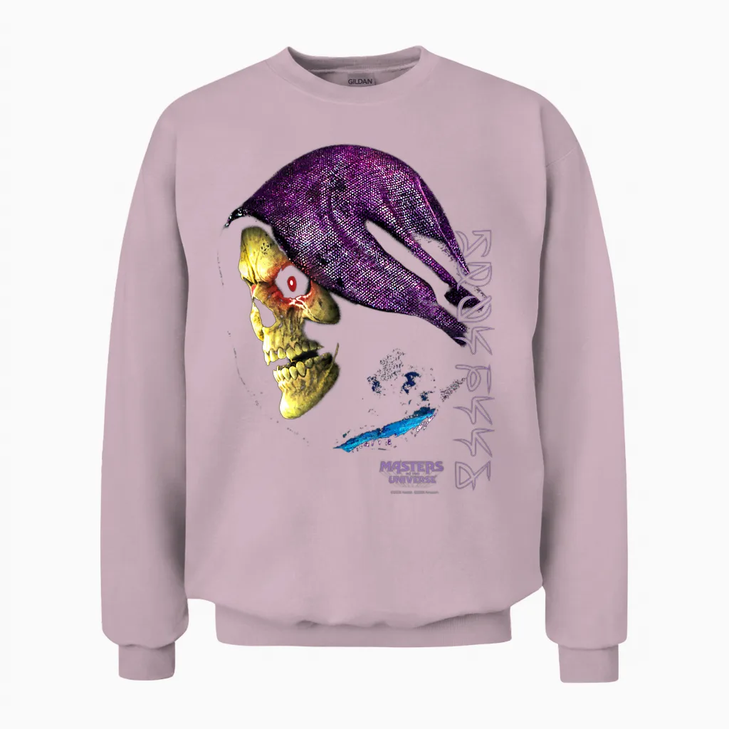 Masters of the Universe: Skeletor-Porträt Unisex Sweatshirt in Light Pink