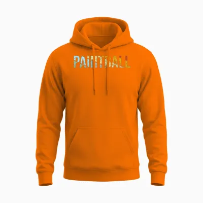 Paintball Retro Unisex Hoodie - Safety Orange