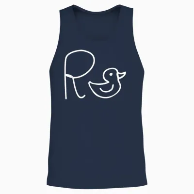 Pensioner Retirement Entry Funny Colleague Farewell Retirement Duck Unisex Tank Top - Navy