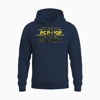 Best Pop-Pop in the Galaxy Birthday Gift for Pop Pop Unisex Hoodie - Navy