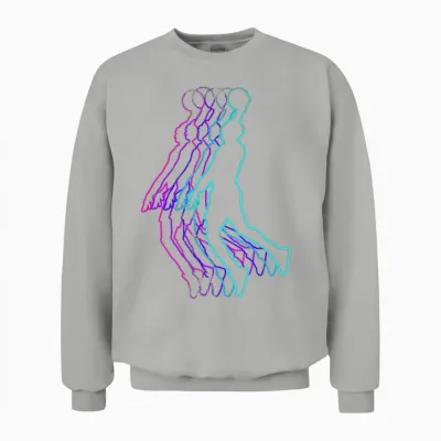 Basketball Tshirts for Men Kids Youth Player Slam Dunk Teens Unisex Sweatshirt - Ash
