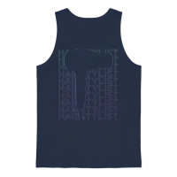 Hairstylist Hairdresser Retro Unisex Tank Top - Navy – 1