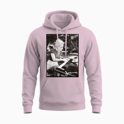 Lady Gaga Joanne Klavierfoto Unisex Hoodie - Light Pink