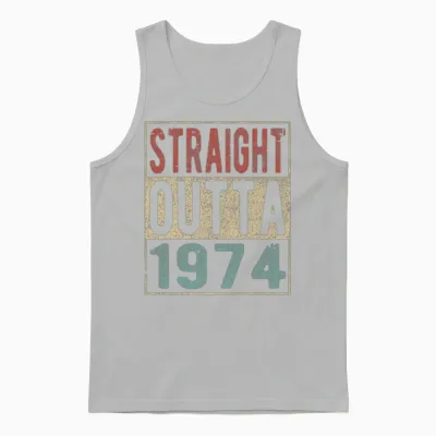 Straight Outta 1974 Unisex Tank Top - Ash