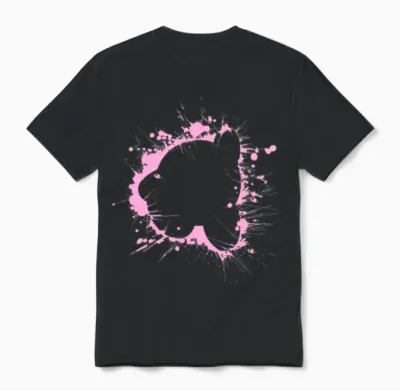 Kirby Splash Unisex T-Shirt - Black