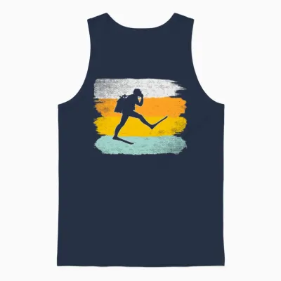 Dive Retro Unisex Tank Top - Navy